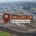 Rendering of Fairview Plaza Vallejo, a 169,200-square-foot freeway-visible retail center along Interstate 80, future home to Costco and Raising Cane’s.