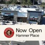 Chipotle Mexican Grill now open at Hamner Place shopping center in Eastvale California