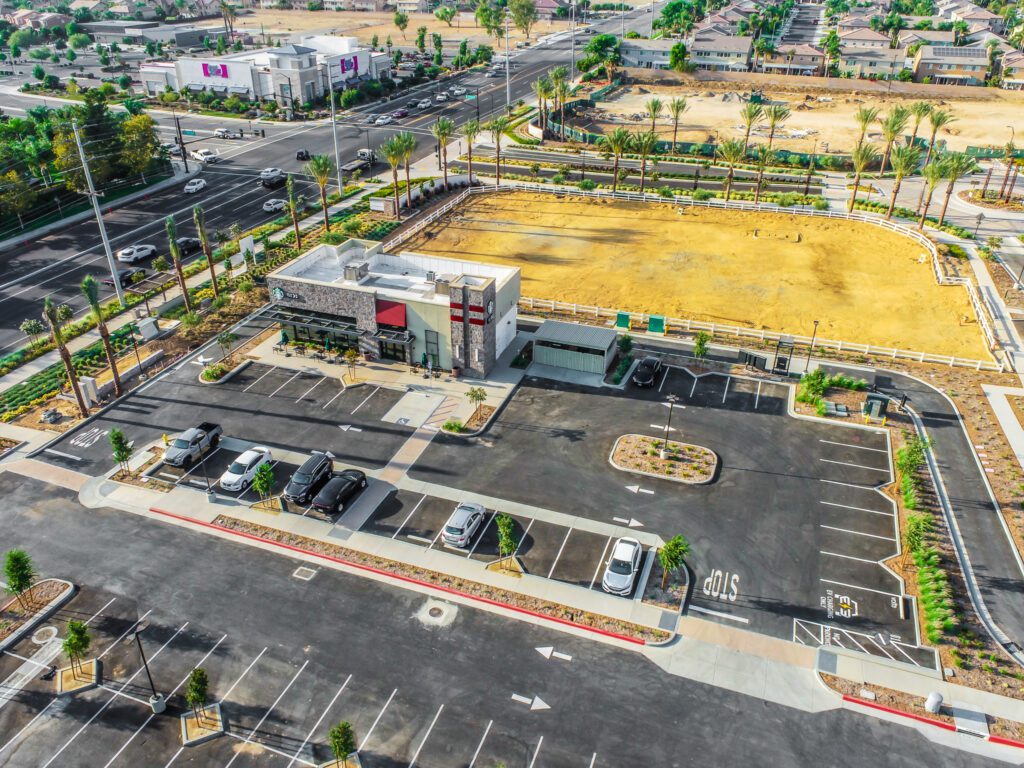 Starbucks First To Open at Hamner Place In Eastvale, CA.